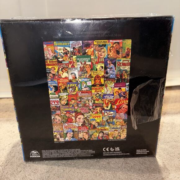 Spin Master 2-Pack of 1000 Piece Jigsaw Puzzles Retro Comics & Fruit Labels NEW - Picture 4 of 7